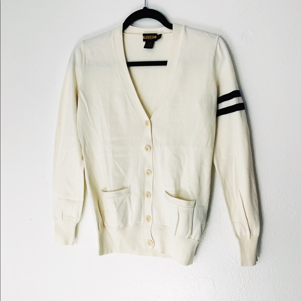 Ralph Lauren Rugby White Cardigan